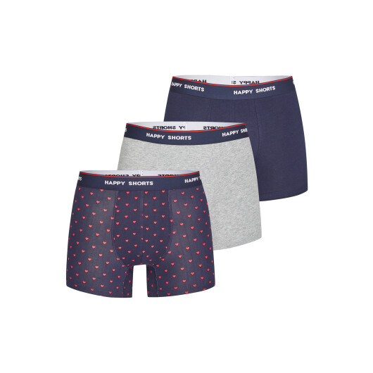 Happy Shorts Herren Retro Boxer Red Heart