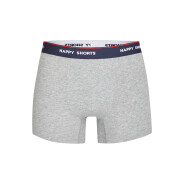 Herren 3-Pack Retro Boxershorts Red Heart - mehrfarbig