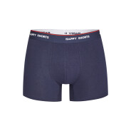 Herren 3-Pack Retro Boxershorts Red Heart - mehrfarbig