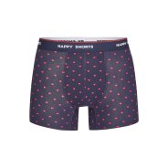 Herren 3-Pack Retro Boxershorts Red Heart - mehrfarbig