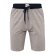 Herren Pyjama Shorty - gestreift-grau