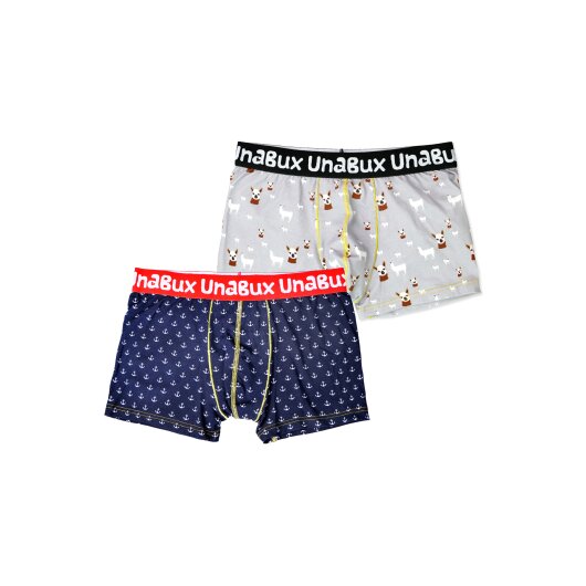 Unabux Herren Boxer Briefs GOOD OLD ANCHOR / WOOLHEAD