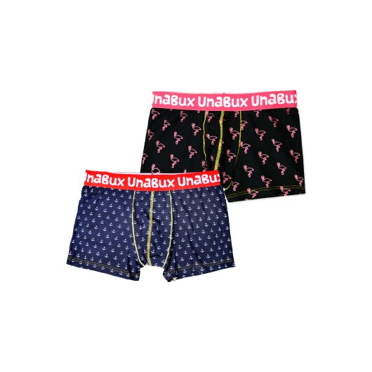 Unabux Herren Boxer Briefs GOOD OLD ANCHOR / JAMES FLAMINGO