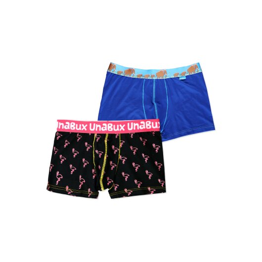 Unabux Herren Boxer Briefs JAMES FLAMINGO / MAMOUTH HIKE