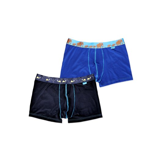 Unabux Herren Boxer Briefs MAMOUTH HIKE / HAWK HEAD