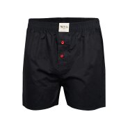 Herren 3-Pack Boxershorts Uni - schwarz