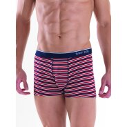 Herren 2-Pack Retro Pants Stripes - rot Stripes, rot Solid