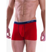 Herren 2-Pack Retro Pants Stripes - rot Stripes, rot Solid