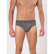 Herren 3-Pack Slip Tender Cotton - schwarz, anthra melange, anthra