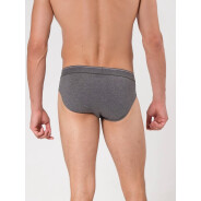 Herren 3-Pack Slip Tender Cotton - schwarz, anthra melange, anthra