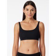 Damen Bustier Pure Rib - schwarz