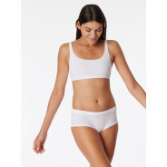 Damen Bustier Pure Rib - weiss