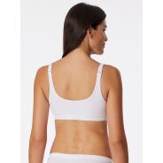 Damen Bustier Pure Rib - weiss