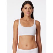 Damen Bustier Pure Rib - weiss