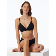 Damen Bügelloser BH Pure Rib - schwarz