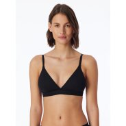 Damen Bügelloser BH Pure Rib - schwarz