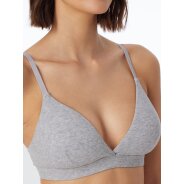 Damen Bügelloser BH Pure Rib - grau-mel.