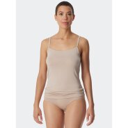 Damen 4-Pack Spaghettitop Modal Essentials - sand