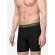 Herren 3-Pack Retro Pants Jersey Long Boxershorts - black+green
