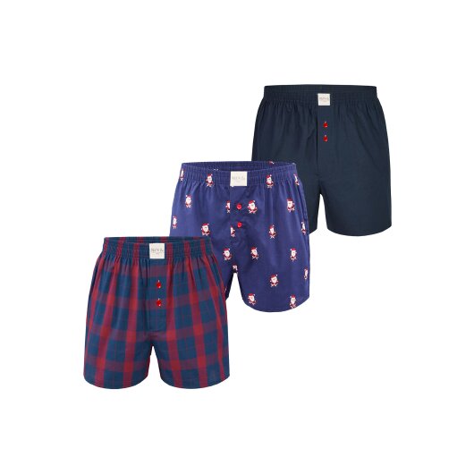 Phil & Co. Berlin Herren Boxer Chrstimas Boxer 3er Pack