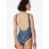 Damen Badeanzug Ocean Swim - blau, weiß