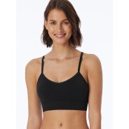 Damen Bustier mit herausnehmbaren Pads - Casual Seamless - schwarz