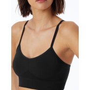 Damen Bustier mit herausnehmbaren Pads - Casual Seamless - schwarz