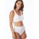 Damen Bustier-Bikini-Top mit herausnehmbaren Pads - Classic Seamless - weiss