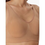 Damen Bustier-Bikini-Top mit herausnehmbaren Pads - Classic Seamless - maple