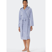 Damen Bademantel Feather Terry - grau