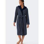 Damen Bademantel Feather Terry - navy