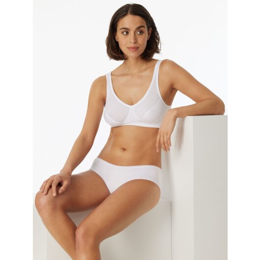 Damen 2-Pack Bustier 95/5 Organic Cotton Padded - weiss