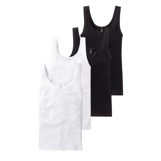Schiesser Damen Trägertop Cotton Essentials