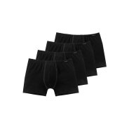 Herren 4-Pack Retro Boxershorts Essentials - schwarz