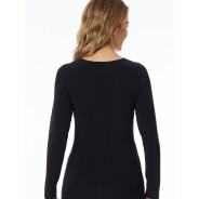 Damen Unterhemd Invisible Soft Warming - schwarz