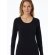 Damen Unterhemd Invisible Soft Warming - schwarz