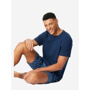 Herren Pyjama Casual Essentials - dunkelblau -...