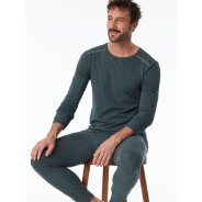 Herren Longsleeve Comfort Fit - blau