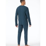 Herren 2-Pack Pyjama Modern Nightwear - blau