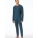 Herren 2-Pack Pyjama Modern Nightwear - blau