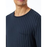 Herren Pyjama Fine Interlock - dunkelblau