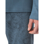 Herren 2-Pack Pyjama Fine Interlock - blau