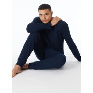 Herren Pyjamaoberteil Mix & Relax - dunkelblau