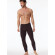 Herren 2-Pack Lange Unterhose Comfort Fit - braun