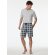 Herren Pyjamashorts Mix & Relax Bermuda - Multicolour