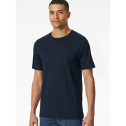 Herren Pyjamaoberteil T-Shirt - Mix + Relax - Nachtblau