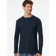 Herren Pyjamaoberteil Mix + Relax - Nachtblau