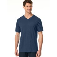 Herren Pyjamaoberteil T-Shirt - Mix + Relax - Royal