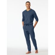 Herren Pyjamahose Mix + Relax - Royal
