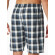 Herren Pyjamahose Bermuda - Mix + Relax - Blau, weiß